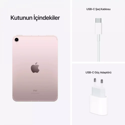 iPad mini 8.3 inç Wi-Fi + Cellular 64GB Pembe MLX43TU/A -9