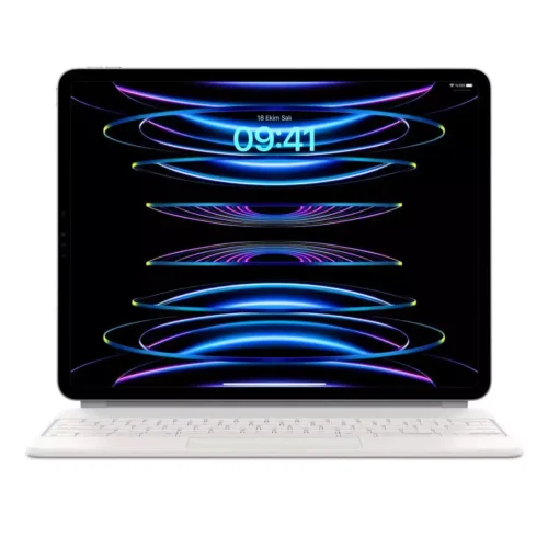 12.9 inç iPad Pro (6. nesil) için Magic Keyboard Türkçe Q Klavye Beyaz MJQL3TQ/A -2