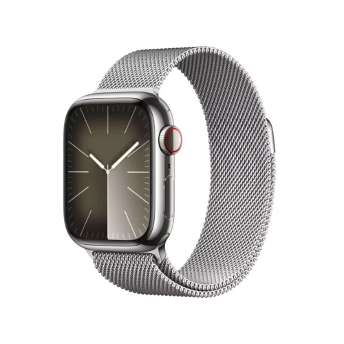 Apple Watch Series 9 GPS + Cellular 41mm Gümüş Paslanmaz Çelik Kasa Gümüş Milano Loop MRJ43TU/A -1