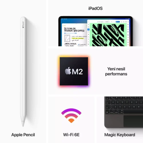 iPad Pro 12.9 inç Wi‑Fi 256GB Gümüş MNXT3TU/A -6