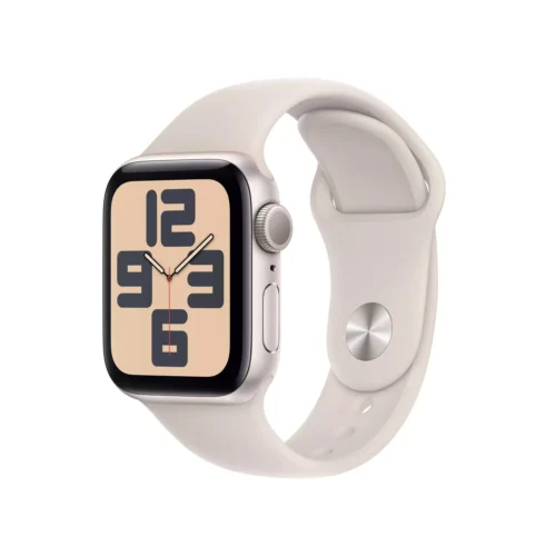 Apple Watch SE GPS 40mm Yıldız Işığı Alüminyum Kasa Yıldız Işığı Spor Kordon S/M MR9U3TU/A -1