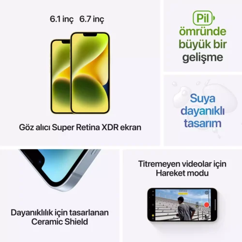 iPhone 14 128GB Sarı MR3X3TU/A -8