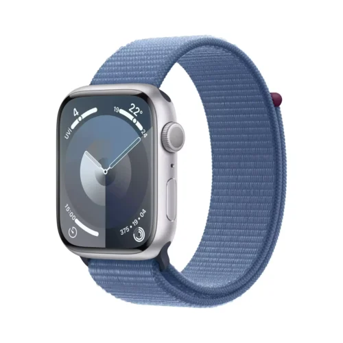 Apple Watch Series 9 GPS 45mm Gümüş Alüminyum Kasa Buz Mavisi Spor Loop MR9F3TU/A -1