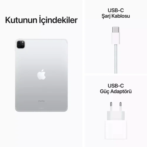 iPad Pro 11 inç Wi‑Fi + Cellular 256GB Gümüş MNYF3TU/A -9