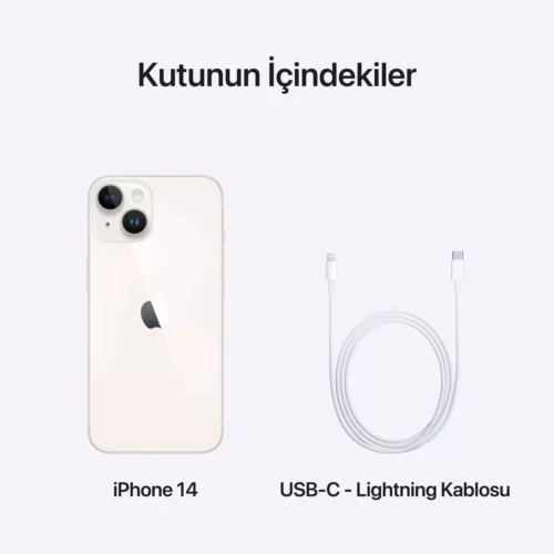 iPhone 14 256GB Yıldız Işığı MPW43TU/A -10