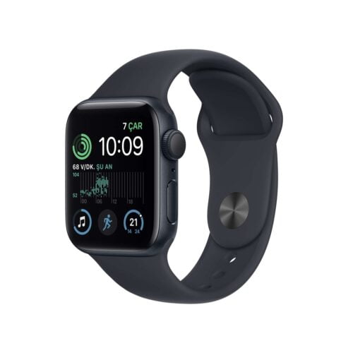 Apple Watch SE GPS 40mm Gece Yarısı Alüminyum Kasa - Gece Yarısı Spor Kordon MNJT3TU/A-Teşhir -2