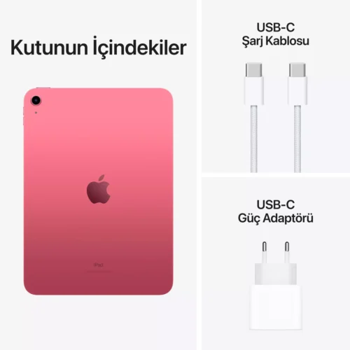 iPad 10.9 inç Wi-Fi 256GB Pembe MPQC3TU/A -8