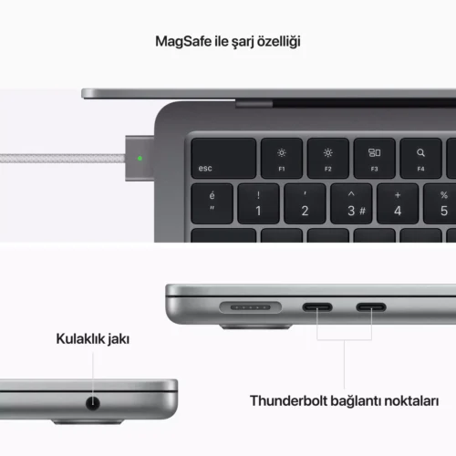 MacBook Air 13.6 inc M2 8CPU 8GPU 8GB 256GB Yıldız Işığı MLY13TU/A-Teşhir -8