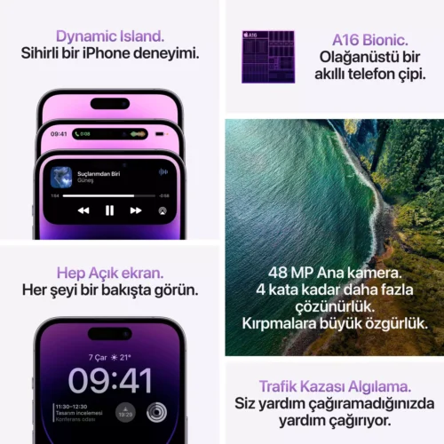 iPhone 14 Pro Max 128GB Uzay Siyahı MQ9P3TU/A-Teşhir -8