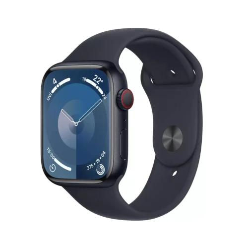 Apple Watch Series 9 GPS + Cellular 45mm Gece Yarısı Alüminyum Kasa Gece Yarısı Spor Kordon M/L MRMD3TU/A -1