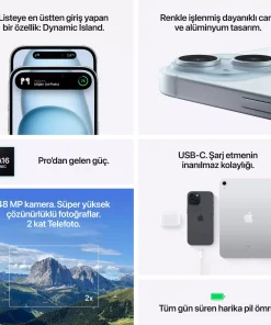 iPhone 15 256GB Yeşil MTPA3TU/A -8
