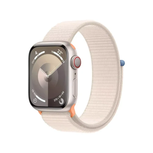 Apple Watch Series 9 GPS + Cellular 41mm Yıldız Işığı Alüminyum Kasa Yıldız Işığı Spor Loop MRHQ3TU/A -1