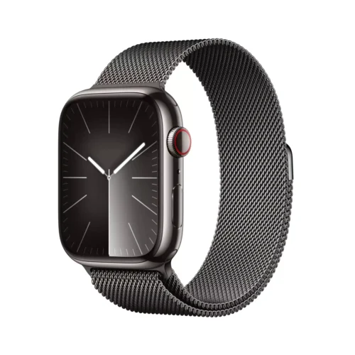 Apple Watch Series 9 GPS + Cellular 45mm Grafit Paslanmaz Çelik Kasa Grafit Milano Loop MRMX3TU/A -1