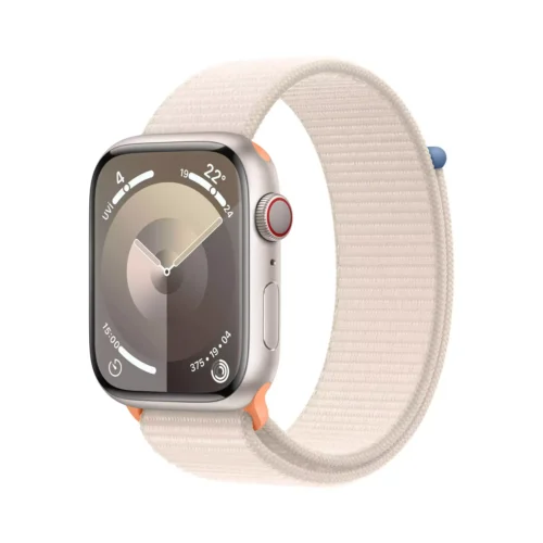 Apple Watch Series 9 GPS + Cellular 45mm Yıldız Işığı Alüminyum Kasa Yıldız Işığı Spor Loop MRMA3TU/A -1