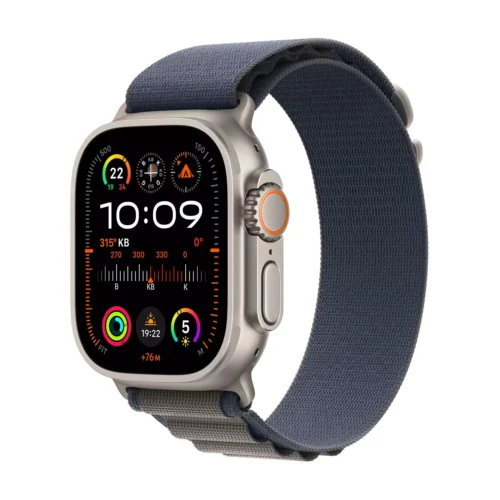 Apple Watch Ultra 2 GPS + Cellular 49mm Titanyum Kasa Mavi Alpine Loop M MREP3TU/A -1