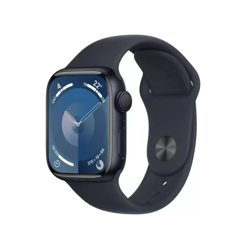 Apple Watch Series 9 GPS 41mm Gece Yarısı Alüminyum Kasa Gece Yarısı Spor Kordon S/M MR8W3TU/A -1