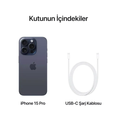 iPhone 15 Pro 512GB Mavi Titanyum MTVA3TU/A -9