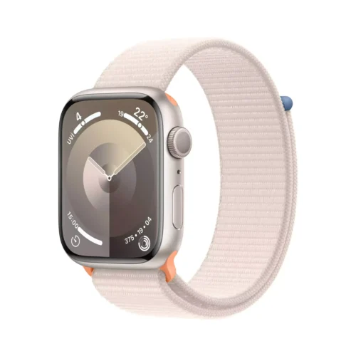 Apple Watch Series 9 GPS 45mm Yıldız Işığı Alüminyum Kasa Yıldız Işığı Spor Loop MR983TU/A -1