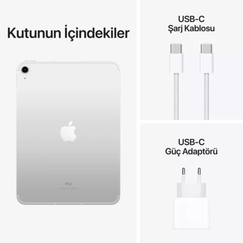 iPad 10.9 inç Wi-Fi + Cellular 256GB Gümüş MQ6T3TU/A -8