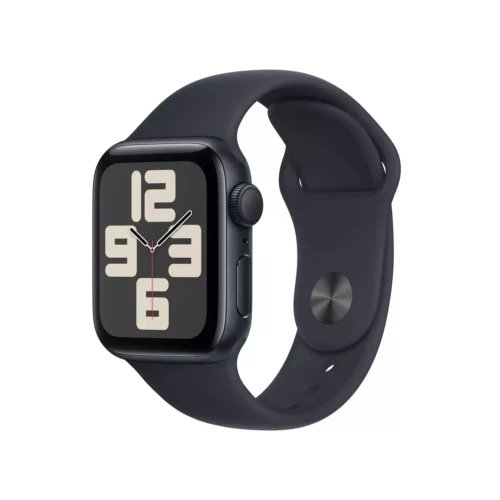 Apple Watch SE GPS 40mm Gece Yarısı Alüminyum Kasa Gece Yarısı Spor Kordon M/L MR9Y3TU/A -1