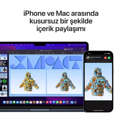 MacBook Air 13.6 inc M2 8CPU 10GPU 24GB 1TB Gece Yarısı Z161000KB -9