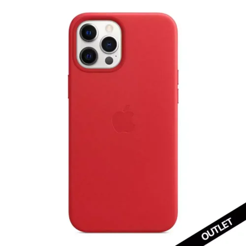 iPhone 12 Pro Max için MagSafe Deri Kılıf Scarlet MHKJ3ZM/A-Teşhir -1
