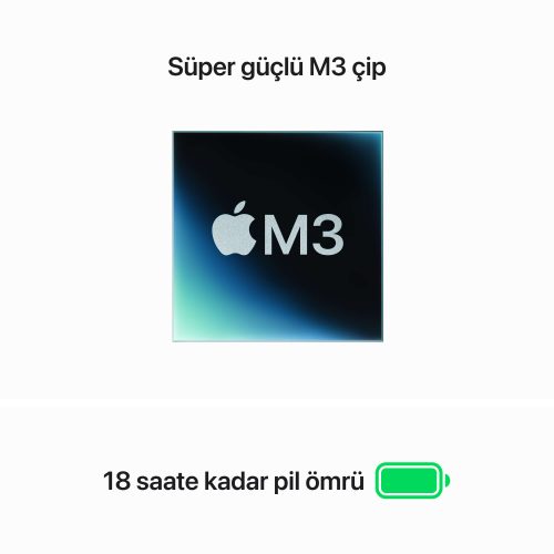 MacBook Air 13.6 inc M3 8CPU 10GPU 16GB 512GB Yıldız Işığı MXCU3TU/A -4