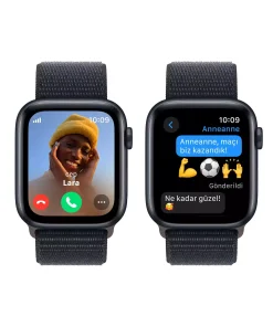 Apple Watch SE GPS + Cellular 44mm Gece Yarısı Alüminyum Kasa Gece Yarısı Spor Loop MRHC3TU/A -2
