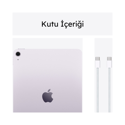 iPad Air 13 inç Wi-Fi + Cellular 256GB Mor MV6Y3TU/A -10