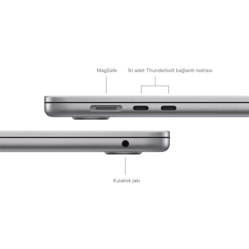 MacBook Air 15 inc M3 8CPU 10GPU 16GB 256GB Uzay Grisi Z1BP000HX -7