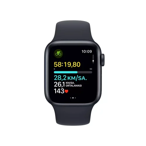 Apple Watch SE GPS + Cellular 40mm Gece Yarısı Alüminyum Kasa