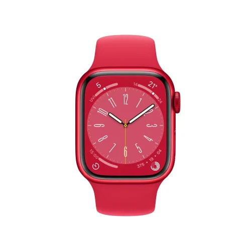 Apple Watch Series 8 GPS 41mm (PRODUCT)RED Alüminyum Kasa - (PRODUCT)RED Spor Kordon MNP73TU/A -1
