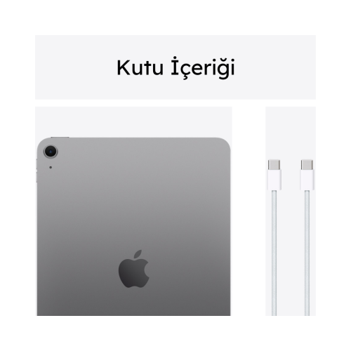 iPad Air 11 inç Wi-Fi + Cellular 256GB Uzay Grisi MUXH3TU/A -10