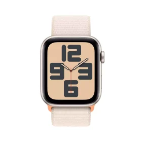 Apple Watch SE GPS + Cellular 44mm Yıldız Işığı Alüminyum Kasa Göl Yeşili Spor Loop MXGV3TU/A