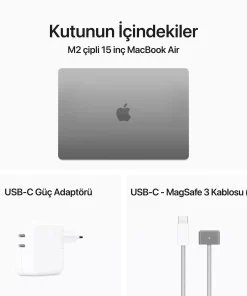 MacBook Air 15.3 inc M2 8CPU 10GPU 8GB 256GB Uzay Grisi MQKP3TU/A -12