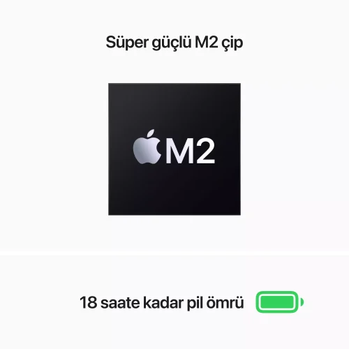 MacBook Air 13.6 inc M2 8CPU 10GPU 8GB 512GB Gümüş MLY03TU/A -4