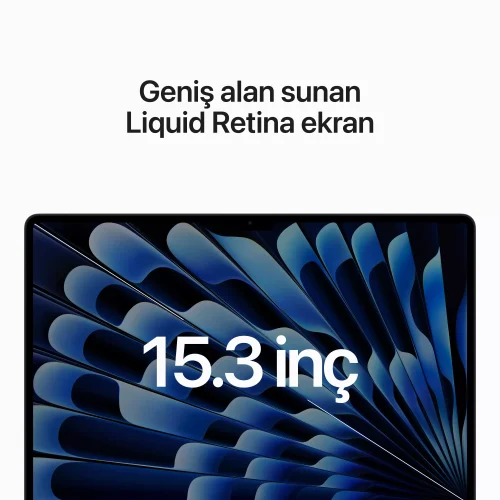 MacBook Air 15.3 inc M2 8CPU 10GPU 8GB 512GB Gece Yarısı MQKX3TU/A -5