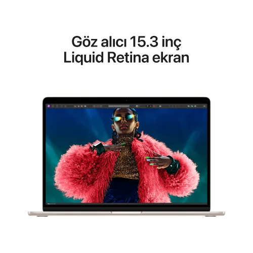 MacBook Air 15 inc M3 8CPU 10GPU 8GB 256GB Yıldız Işığı MRYR3TU/A -5