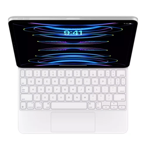 11 inç iPad Pro (4. nesil) ve iPad Air (5. nesil) için Magic Keyboard İngilizce Klavye Beyaz MJQJ3TZ/A -1