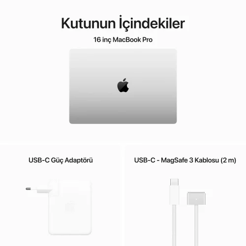 MacBook Pro 16 inc M3 Max 16CPU 40GPU 48GB 1TB Gümüş MUW73TU/A -10