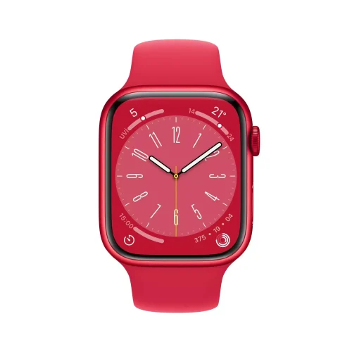 Apple Watch Series 8 GPS 45mm (PRODUCT)RED Alüminyum Kasa - (PRODUCT)RED Spor Kordon MNP43TU/A -1