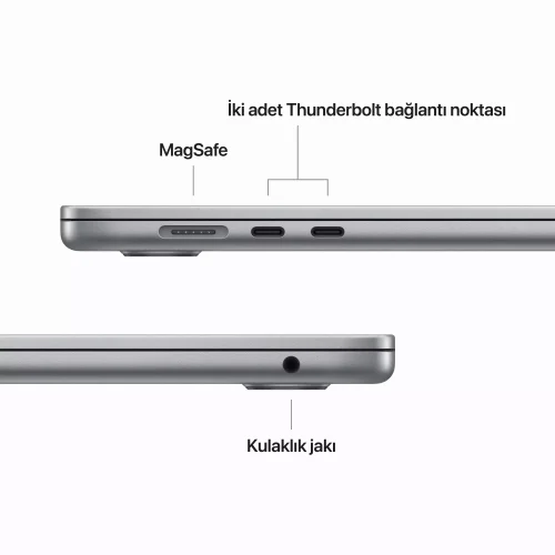 MacBook Air 15.3 inc M2 8CPU 10GPU 8GB 256GB Uzay Grisi MQKP3TU/A -9