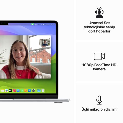 MacBook Air 13.6 inc M3 8CPU 8GPU 8GB 256GB Gümüş MRXQ3TU/A -6