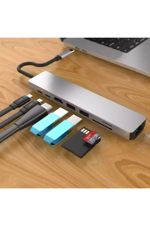 Dexim 8 in 1 USB-C Çevirici DHU0005 -3