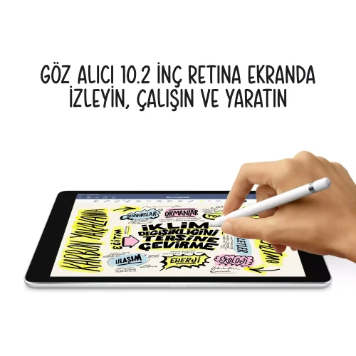 iPad 10.2 inç Wi-Fi 64GB Gümüş MK2L3TU/A -4