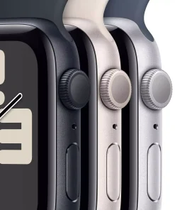 Apple Watch SE GPS 44mm Yıldız Işığı Alüminyum Kasa Yıldız Işığı Spor Kordon S/M MRE43TU/A -4
