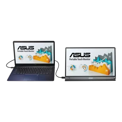 Asus ZenScreen 15.6 inç Taşınabilir USB Monitör IPS 10 Nokta Dokunmatik Dahili Pil MB16AMT -4