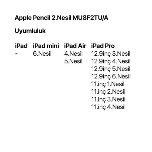 Apple Pencil 2.Nesil MU8F2TU/A -2