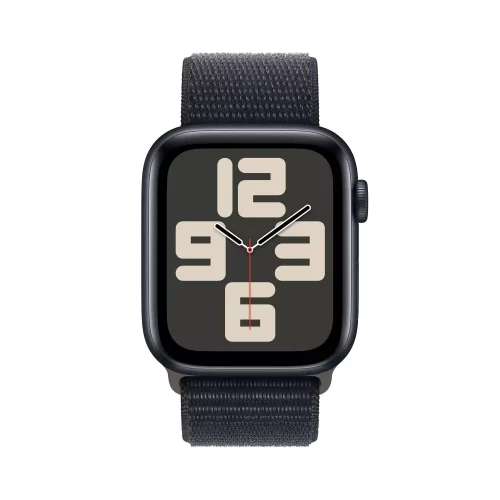 Apple Watch SE GPS 44mm Gece Yarısı Alüminyum Kasa Gece Yarısı Spor Loop MREA3TU/A -1