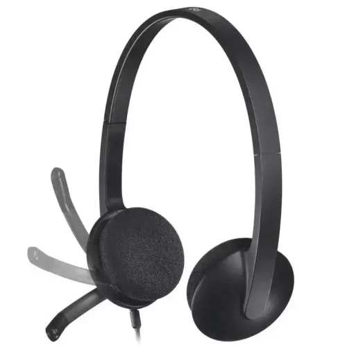 Logitech H340 USB Gürültü Önleyici Mikrofonlu Kablolu Kulaklık Siyah 981-000475 -1